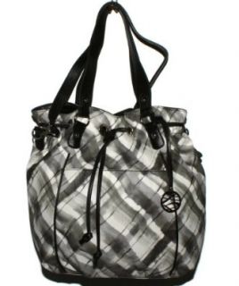 Style & Co. Posh Handbag Purse Convertible Drawstring Tote Hobo Shoulder Plaid Cross Body Handbags Shoes
