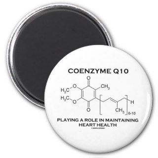 Coenzyme Q10 Playing A Role Maintaining Heart Refrigerator Magnet