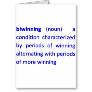 Definition of Bi Winning Card