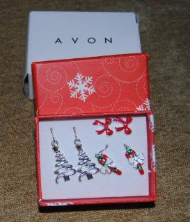 Avon Set of Three Holiday Earrings in Gift Box  Other Products  