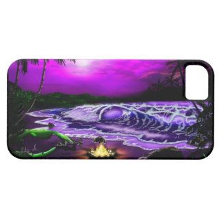 Purple Night Tropical Island Beach IPhone 5 Case