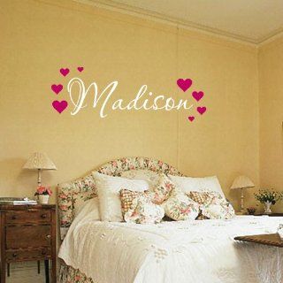 Madison Wall Decal Childrens Personalized Name   Childrens Wall Art   Boys Name Wall Decal   Monogram   Wall Decor Stickers