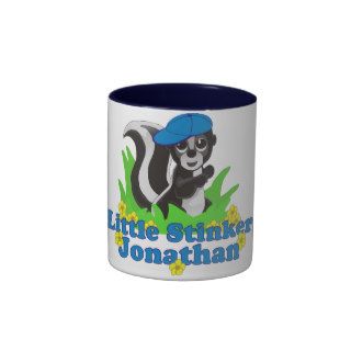 Little Stinker Jonathan Personalized Coffee Mugs