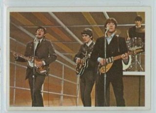 1964 Topps Beatles Color 44 1964 Beatles Color 44 The Beatles On Stage Near Mint Entertainment Collectibles