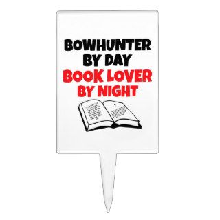 Book Lover Bowhunter Cake Pick