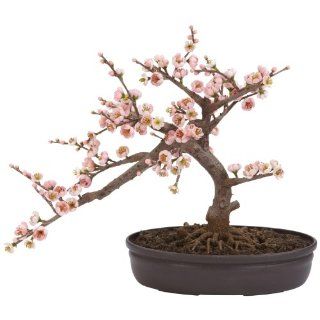 Nearly Natural 4764 Cherry Blossom Bonsai Silk Tree, Pink   Artificial Trees