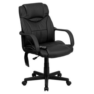 FlashFurniture High Back Leather Executive Swivel Massaging Office Chair with