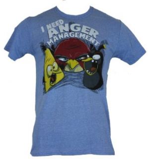 Angry Birds (Hit Mobile App) Mens T Shirt   "I Need Anger Management" Bird Clothing