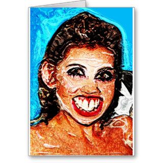 The Dientes Young lady Greeting Card