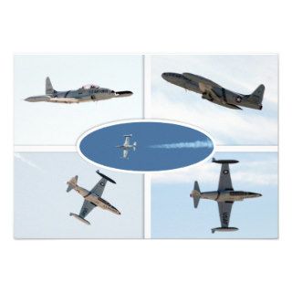 P 80 Shooting Star 5 Plane Set Personalized Announcement