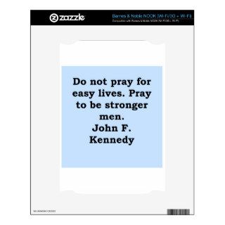 john f kennedy quote NOOK skins