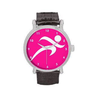 Hot Pink Running; Runner Wristwatches