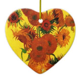 Van Gogh; Still Life Vase with 15 Sunflowers Ornament