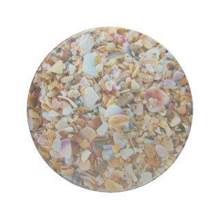 Background of Small Colorful Seashells Coasters