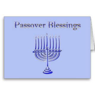 Passover Pesach Greeting Shalom Jewish Hebrew Star Greeting Cards