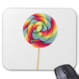 rainbow candy sucker mouse pad