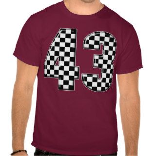 43 auto racing number shirts