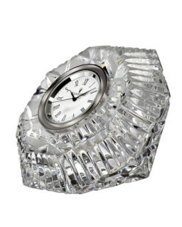 Lismore Diamond Shaped Clock   Waterford Crystal