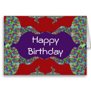 Happy Birthday  beautiful inside Print Text Script Cards