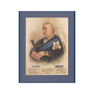 Vintage advertising, portrait of Queen Victoria Gallery Wrap Canvas