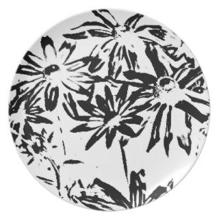 Transparent flowers plate