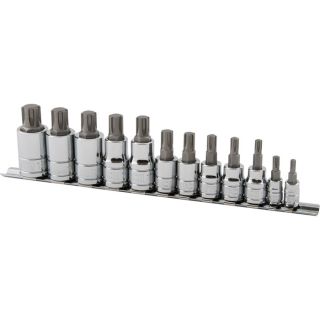 Klutch Ribe Bit Socket Set   12 Pc.