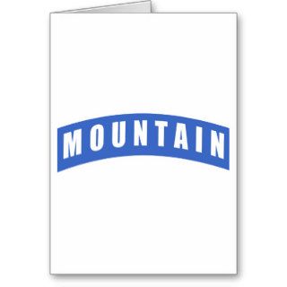 10th Mountain Division   Mountain Tab Greeting Cards