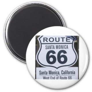 Official Route 66 end sign santa monica Refrigerator Magnet