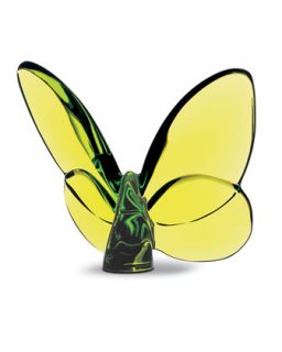 Lucky Butterfly, Olivine   Baccarat