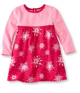 Infants And Toddlers Unshrinkable Knit Dress, Long Sleeve Infant