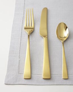 Five Piece Argento Gold Luster Flatware Place Setting   Gorham