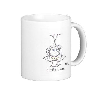 "Latte Lover" coffee mug by GONZO CARTOONS