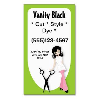 Retro beauty salon business cards