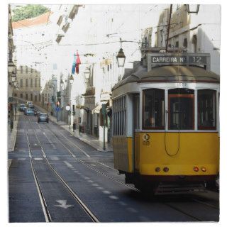 Tram 28, Lisbon, Portugal Printed Napkin