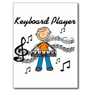 Keyboard Player Tshirts and Gifts Post Cards