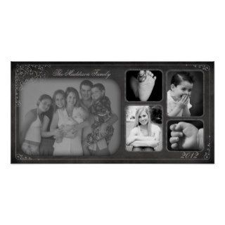 10"x20" 5 Slot Family Collage Montage Chalk Board Poster