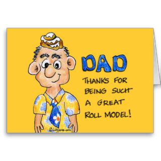 Roll Model Dad Father's Day Card