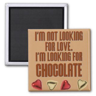 I'm not looking for love.  I'm looking for chocola Magnet