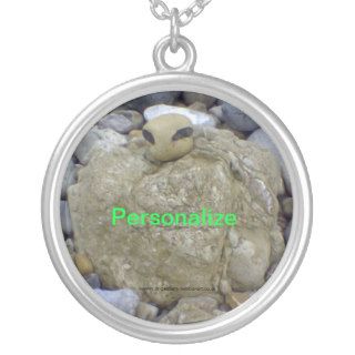 Personalize Stone Alien necklace