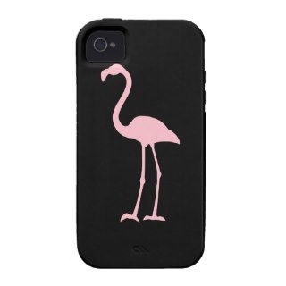 Black and Pink Flamingo Case For The iPhone 4