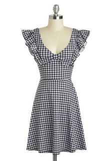 A maizing Harvest Dress in Classic Houndstooth  Mod Retro Vintage Dresses