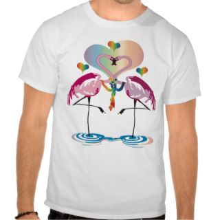 Gay Flamingos Apparel T Shirt