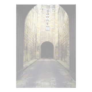 Murder Corridor, Barbican, Alnwick Castle, Northum Personalized Announcement