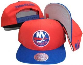 New York Islanders Orange/Blue Two Tone Snapback Adjustable Plastic Snap Back Hat / Cap Clothing