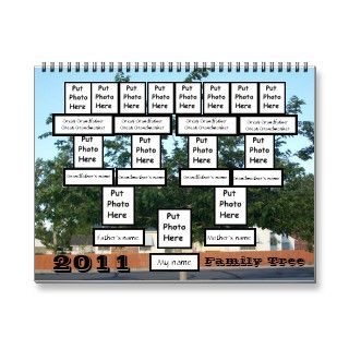 Custom Family Tree 2011 Calendar