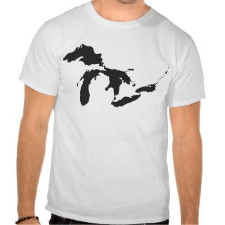 Great Lakes Black T shirts