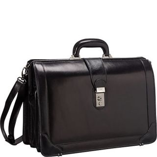 Mancini Leather Goods Luxurious Italian Leather 17” Laptop Briefcase