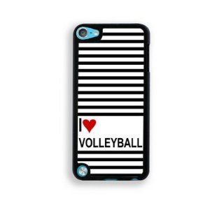 Love Heart Volleyball iPod Touch 5 Case   Fits ipod 5/5G Cell Phones & Accessories