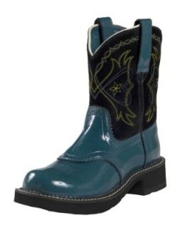 Ariat FatBaby Boots Women Cowboy Boots 9.5 Teal Patent Leather   16802 Shoes