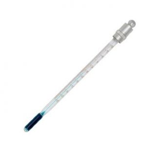 H B Instrument DURAC Plus Organic Pocket Liquid In Glass Thermometer, with White Back Glass Science Lab Non Mercury Thermometers